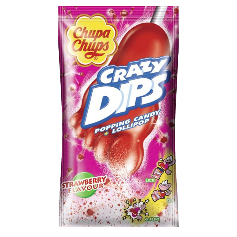 Chupa Chups Crazy Dips Erdbeere 14 g