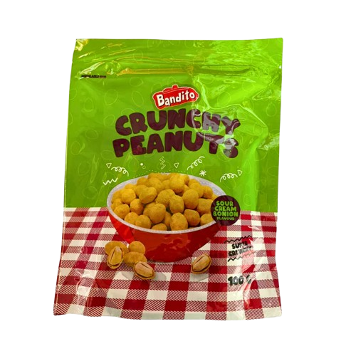 Crunchy Peanuts Sour Cream & Onion Flavour 100g