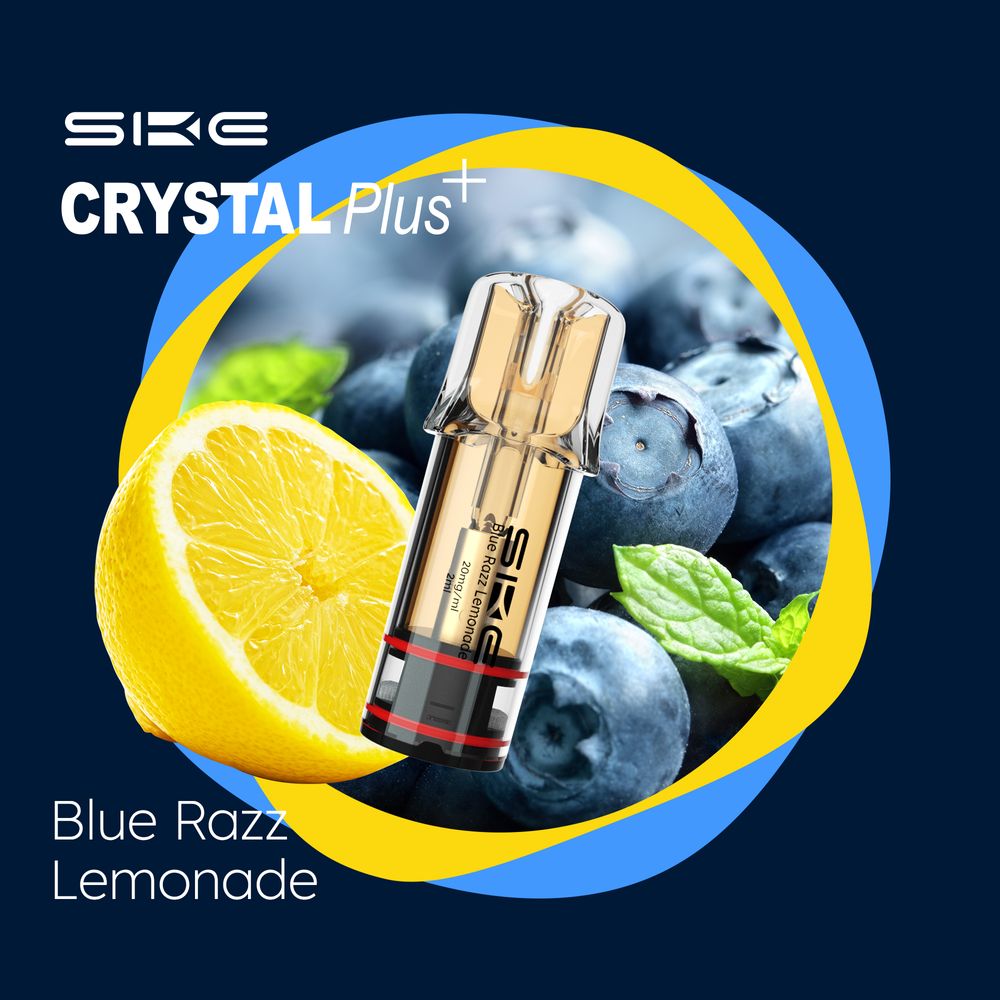 SKE Crystal Bar Plus (2Stück pro Packung) - Mehrweg Pod System - 2% Nikotin / 10 Stück