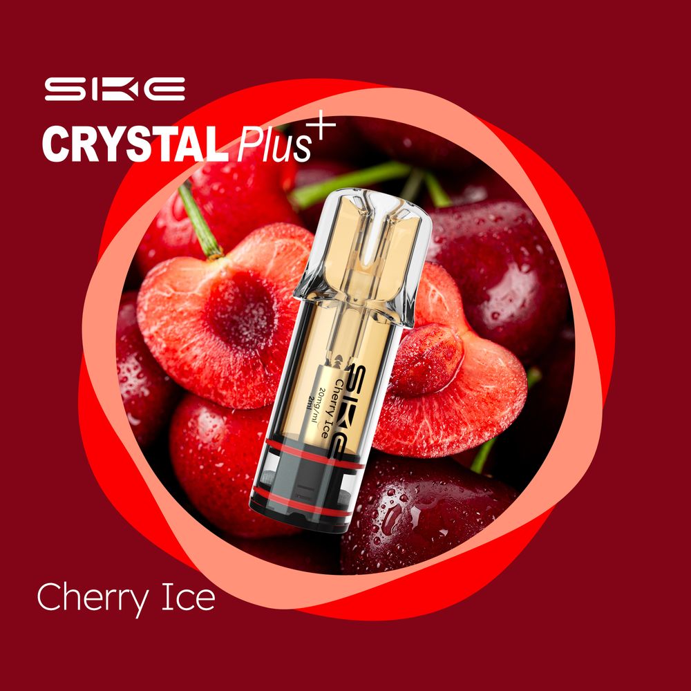 SKE Crystal Bar Plus (2Stück pro Packung) - Mehrweg Pod System - 2% Nikotin / 10 Stück