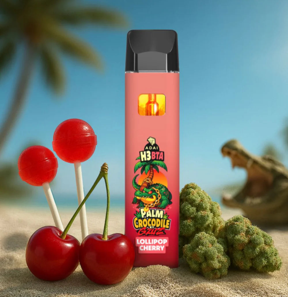 Palm Crocodile H3BTA Vape - Lollipop Cherry 1ml