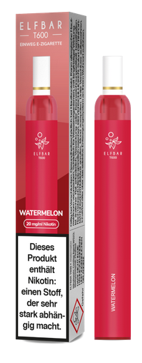 Elfbar T600 - 2% Nikotin mit Filter / 10 Stück