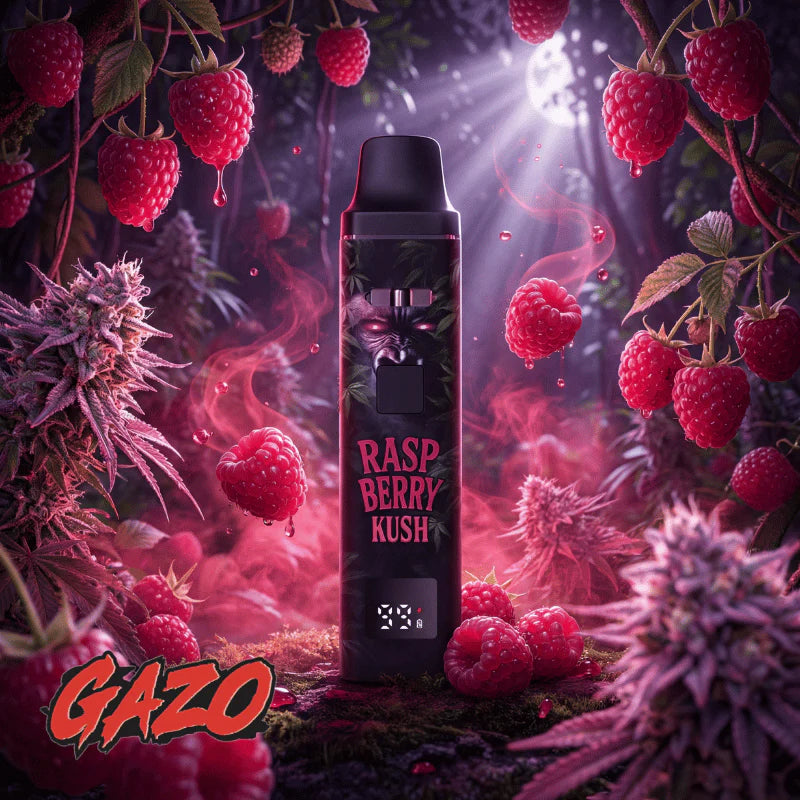 GAZO VAPE – H3BTA Raspberry Kush – 1ml CRD