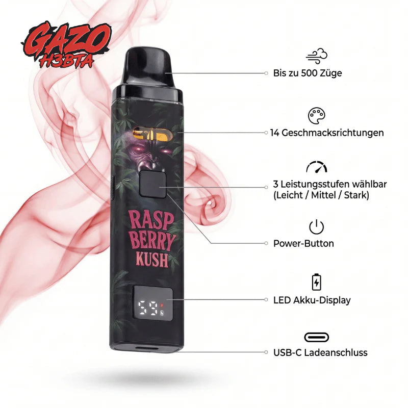 GAZO VAPE – H3BTA Red Runtz – 1ml CRD