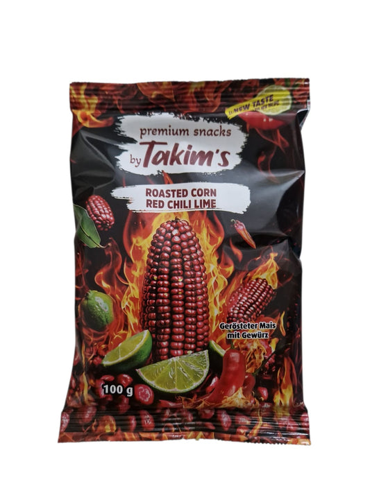 Takims Roasted Corn Red Chili Lime 100g