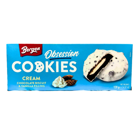 Bergen Obsession Cookie - Chocolate Biscuit & Vanilla Filling 128g