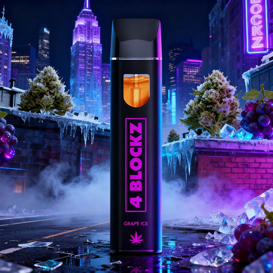 4 Blockz H3BTA Vape - Grape Ice 1ml