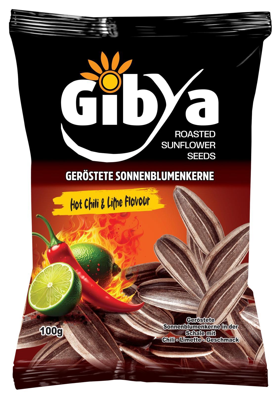 Gibya - Sonnenblumenkerne Hot Chili & Lime Flavour 100g