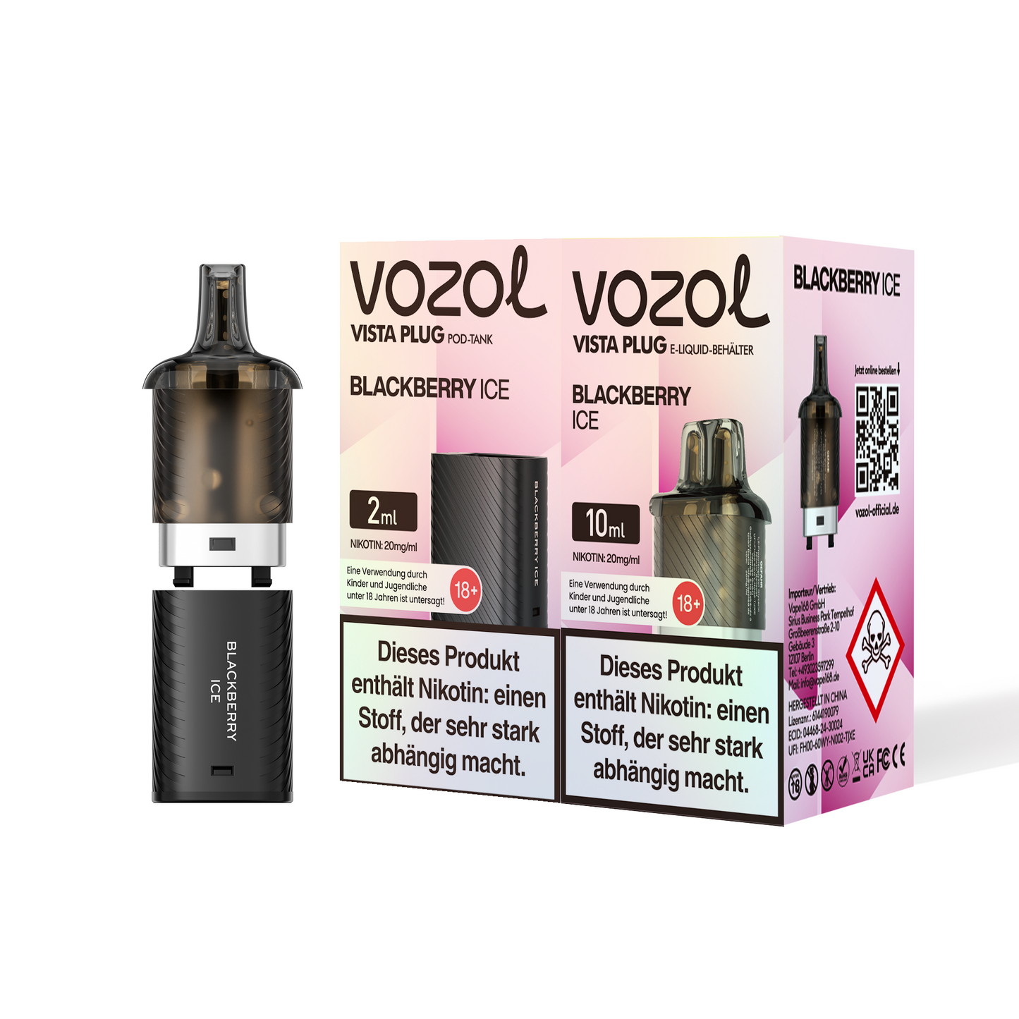5x Vozol Vista Plug Pod - 20mg Nikotin