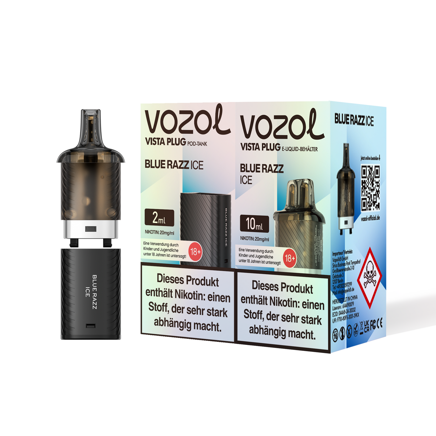 5x Vozol Vista Plug Pod - 20mg Nikotin
