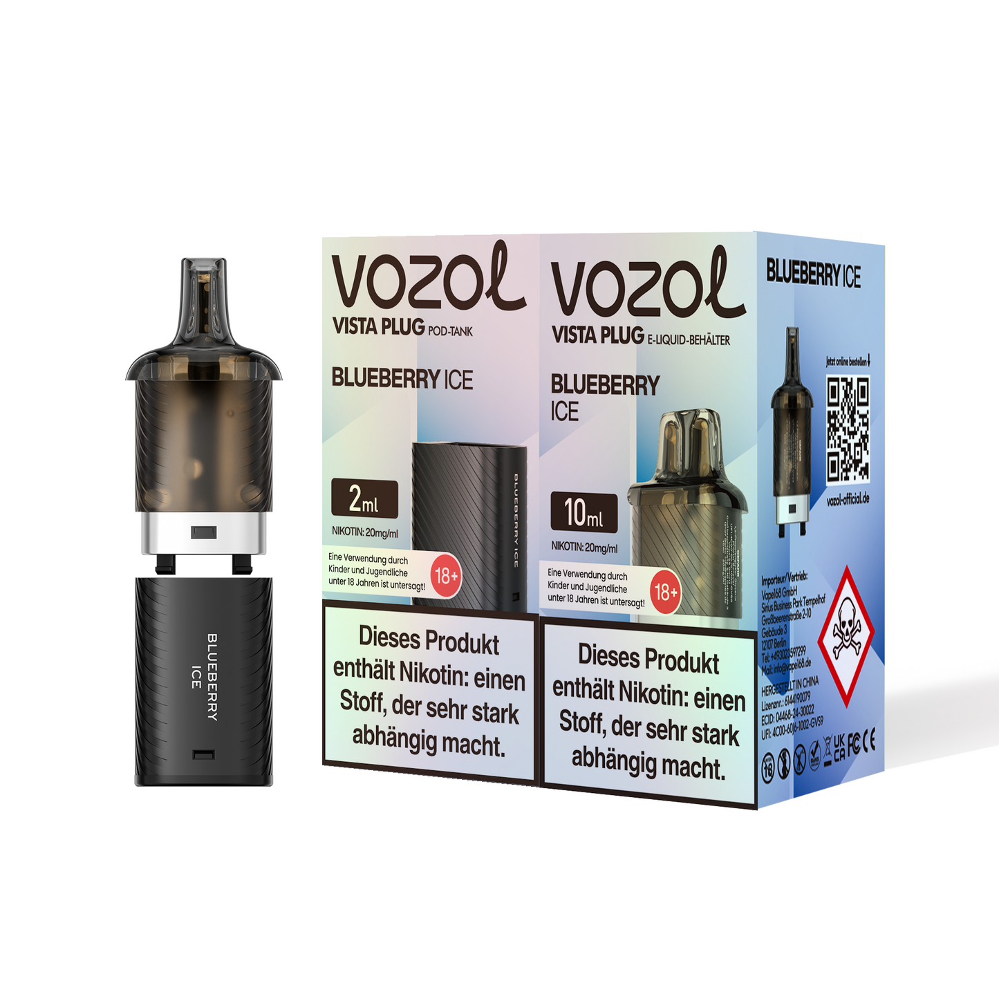5x Vozol Vista Plug Pod - 20mg Nikotin