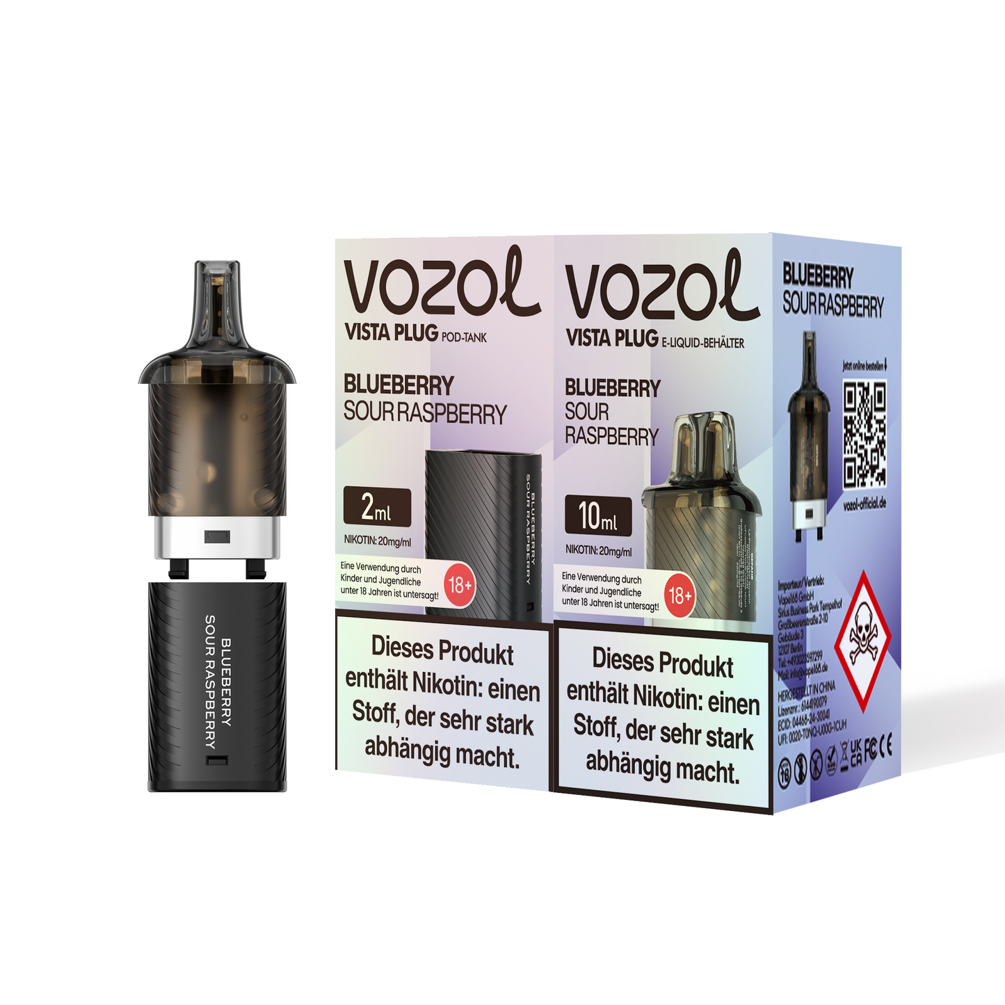 5x Vozol Vista Plug Pod - 20mg Nikotin