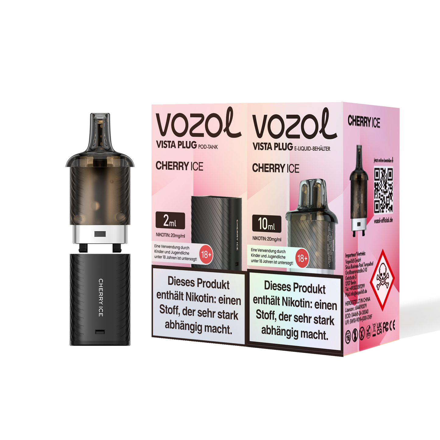 5x Vozol Vista Plug Pod - 20mg Nikotin