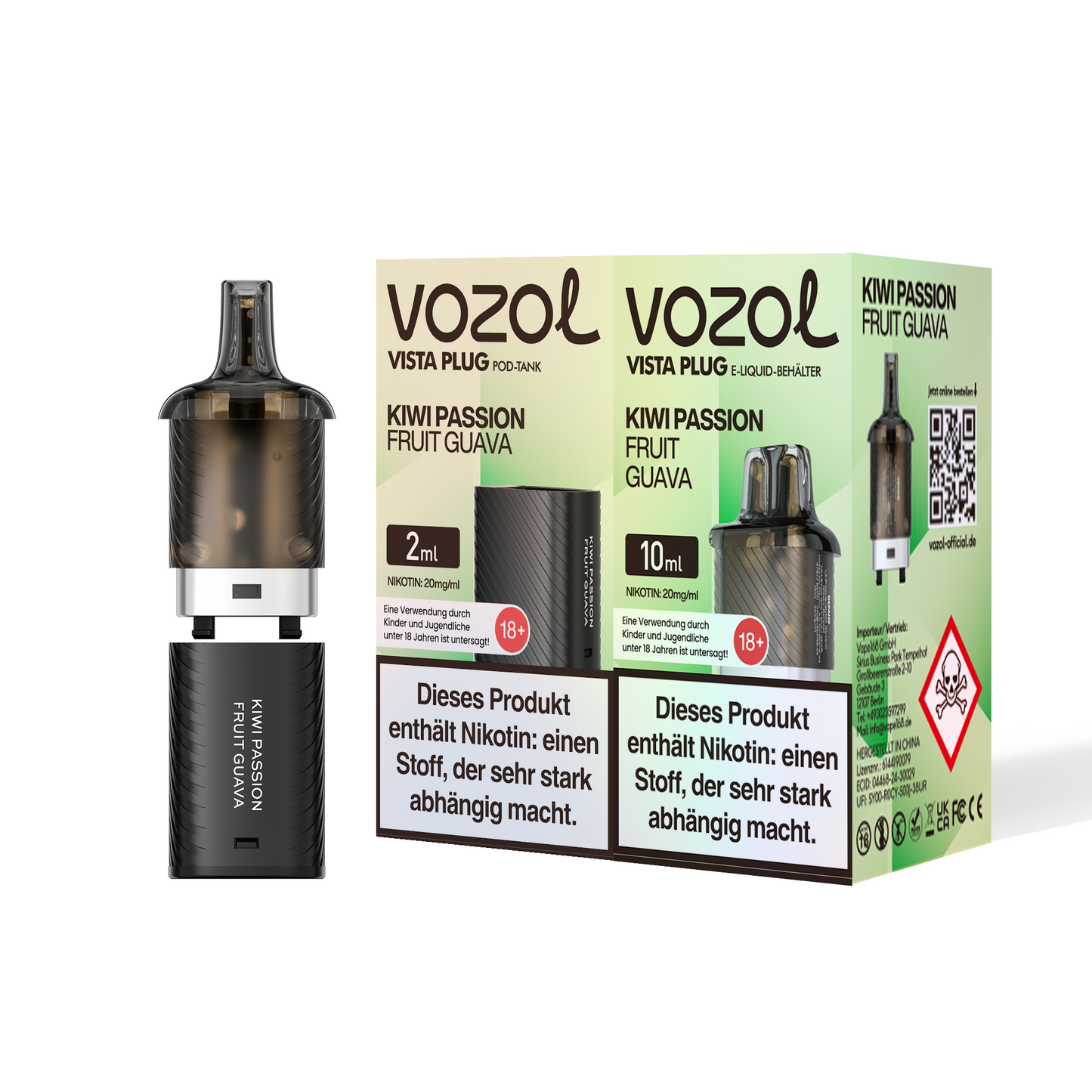 5x Vozol Vista Plug Pod - 20mg Nikotin
