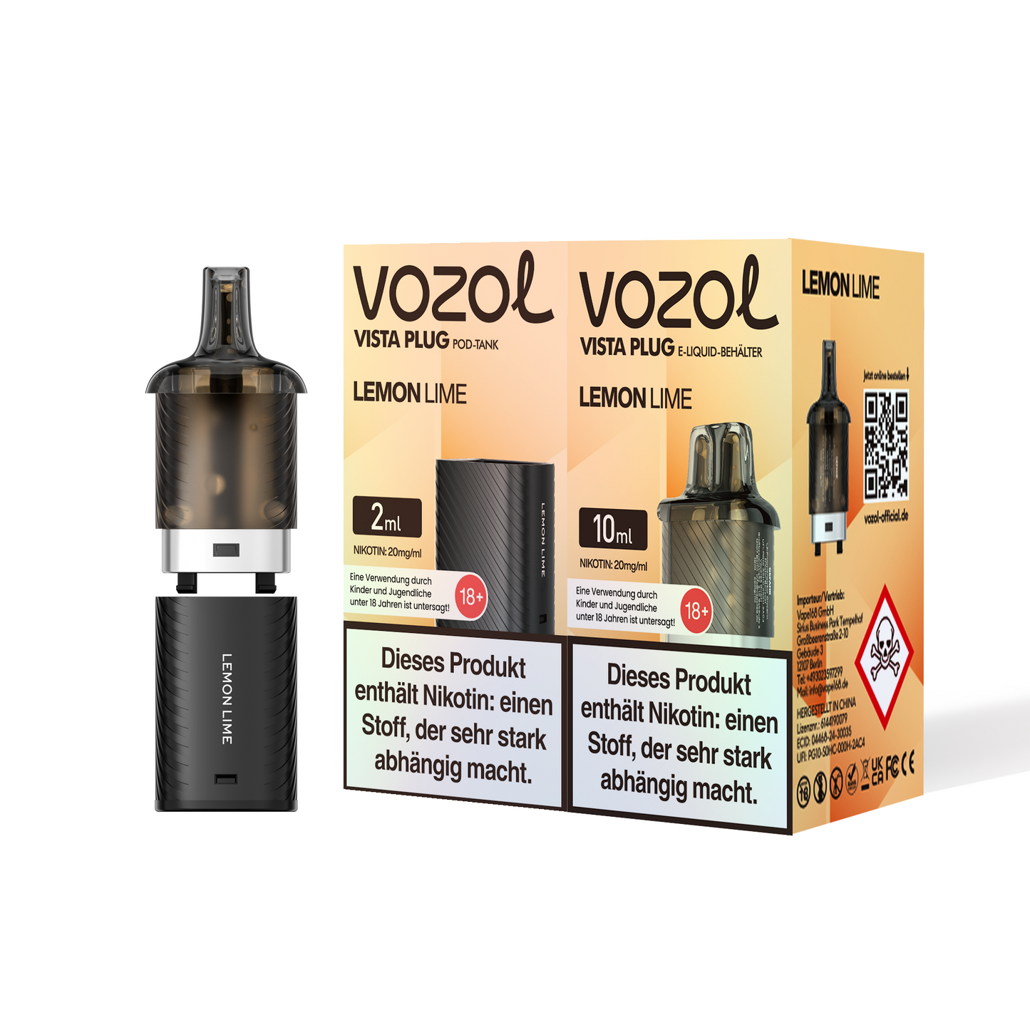 5x Vozol Vista Plug Pod - 20mg Nikotin