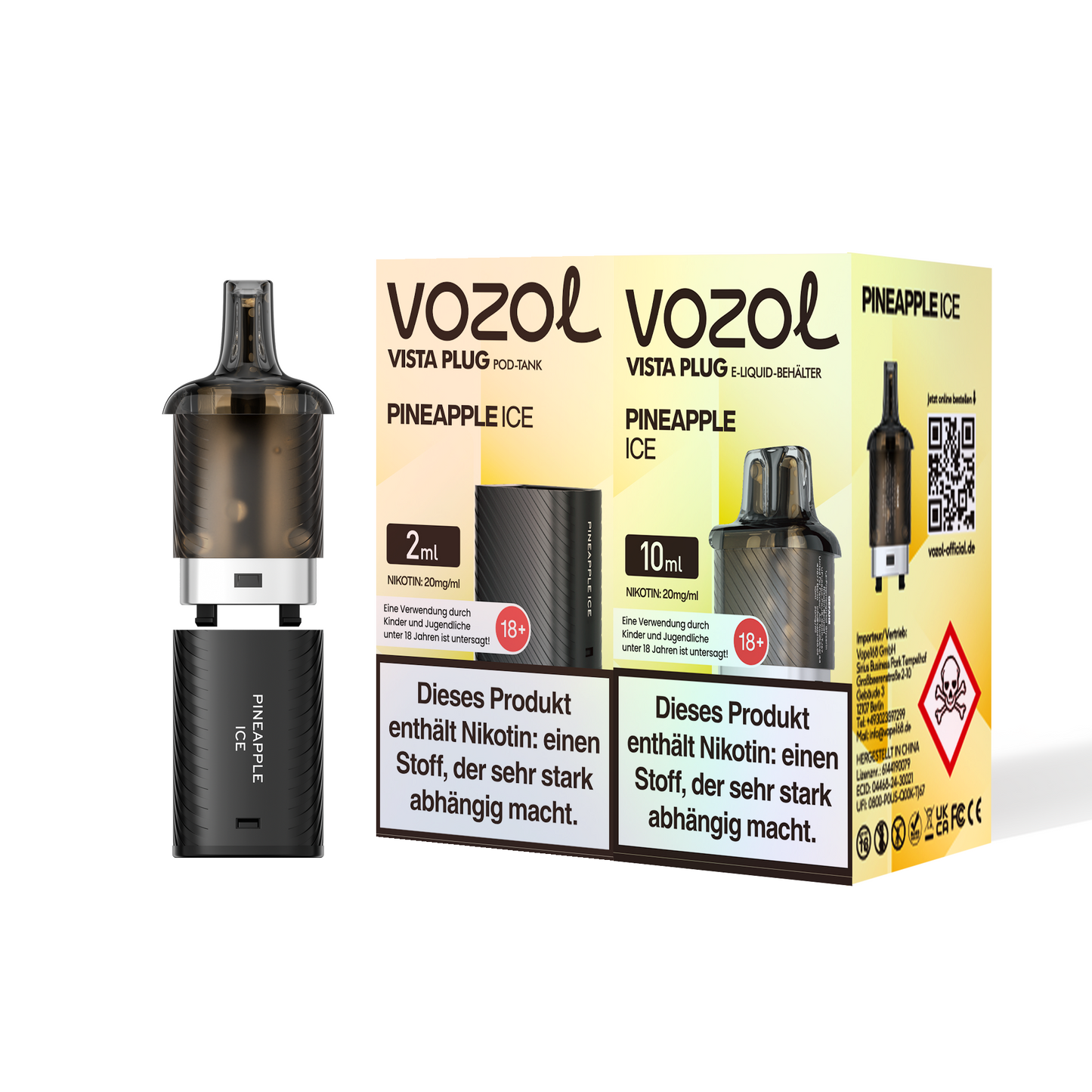 5x Vozol Vista Plug Pod - 20mg Nikotin