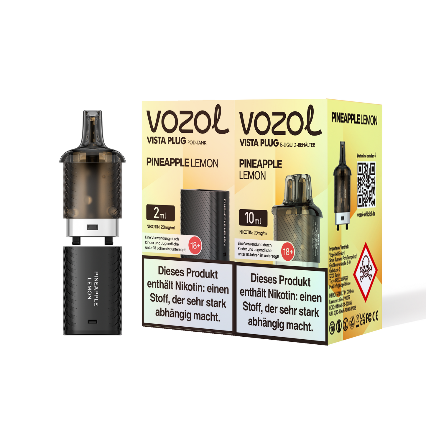 5x Vozol Vista Plug Pod - 20mg Nikotin