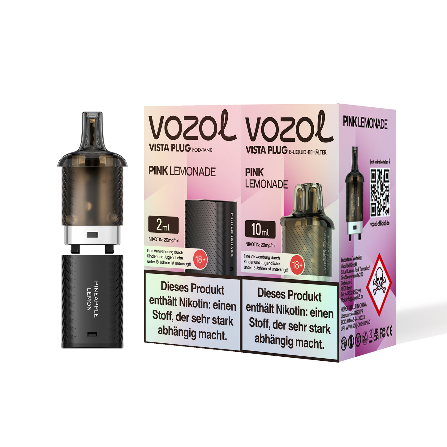 5x Vozol Vista Plug Pod - 20mg Nikotin