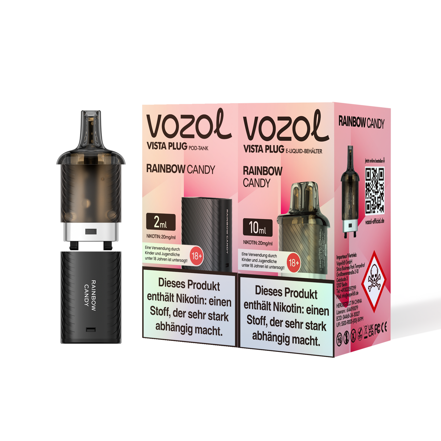 5x Vozol Vista Plug Pod - 20mg Nikotin