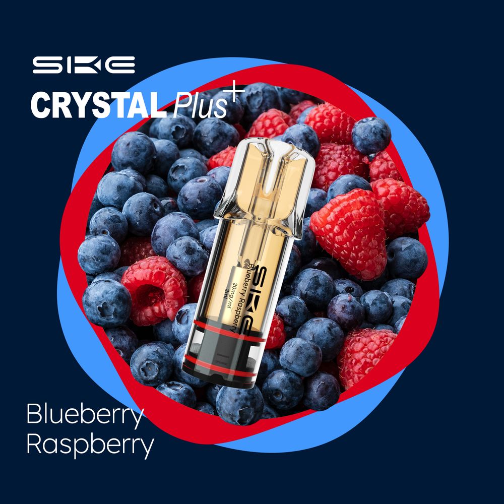SKE Crystal Bar Plus (2Stück pro Packung) - Mehrweg Pod System - 2% Nikotin / 10 Stück
