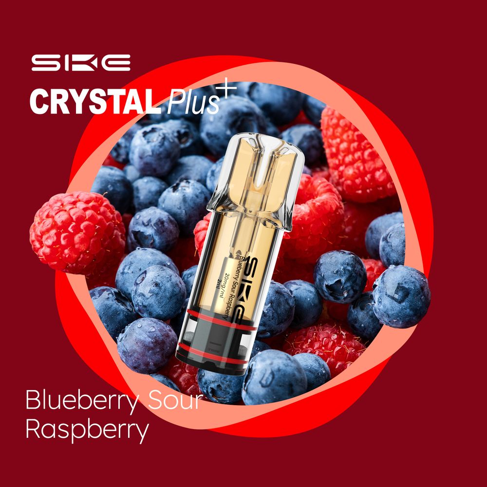 SKE Crystal Bar Plus (2Stück pro Packung) - Mehrweg Pod System - 2% Nikotin / 10 Stück
