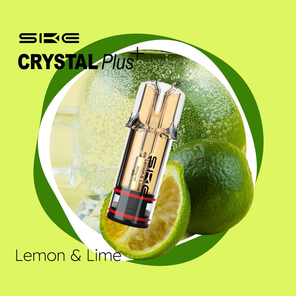 SKE Crystal Bar Plus (2Stück pro Packung) - Mehrweg Pod System - 2% Nikotin / 10 Stück