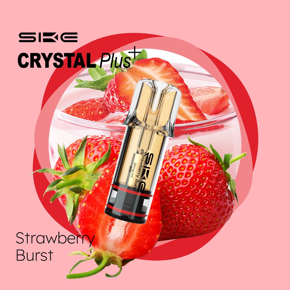 SKE Crystal Bar Plus (2Stück pro Packung) - Mehrweg Pod System - 2% Nikotin / 10 Stück
