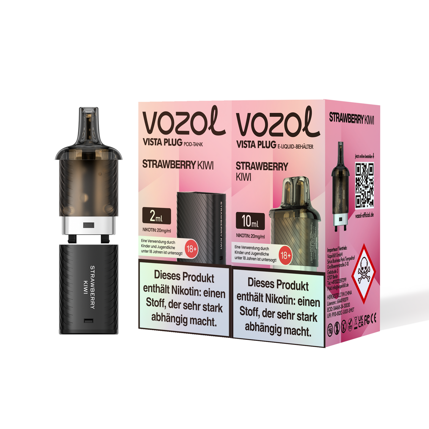 5x Vozol Vista Plug Pod - 20mg Nikotin
