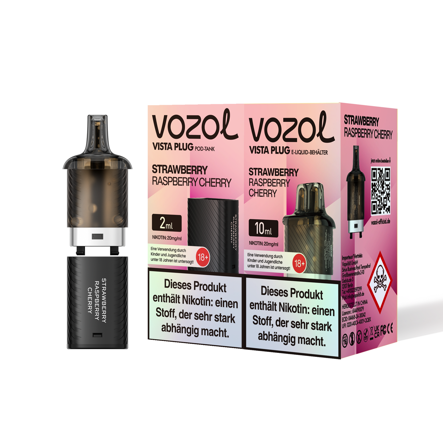 5x Vozol Vista Plug Pod - 20mg Nikotin
