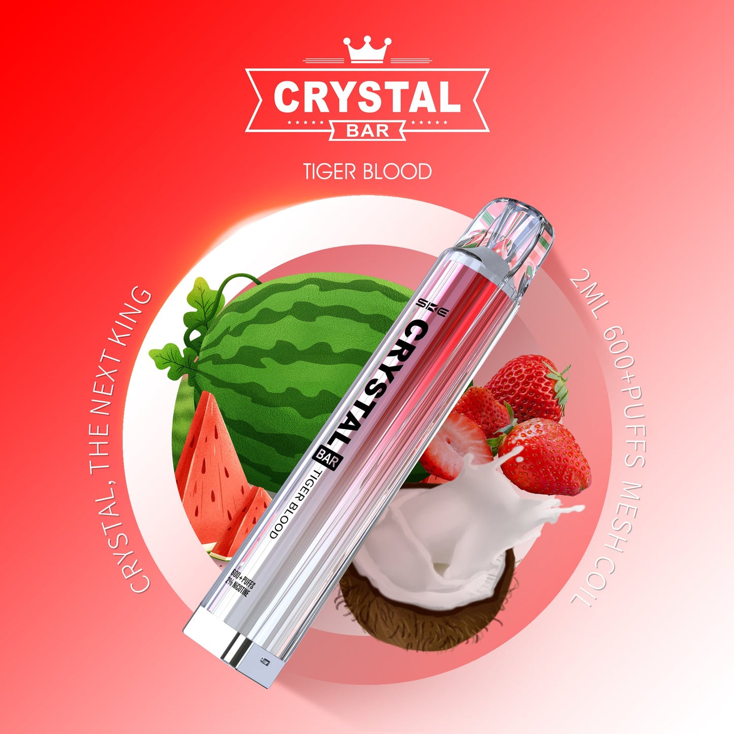 SKE Crystal Bar 600 - 2% Nikotin / 10 Stück