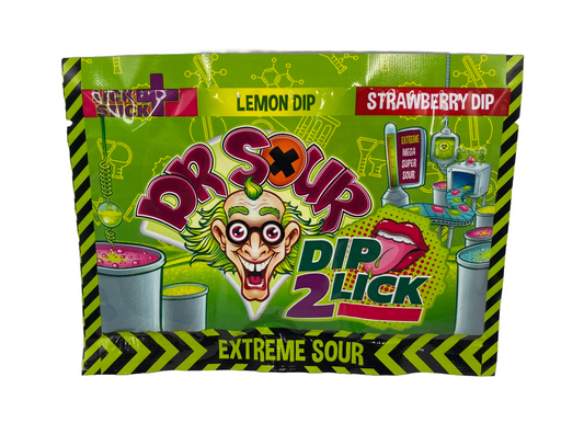 Dr. Sour - Dip 2 Lick (Lemon & Strawberry) 18 g