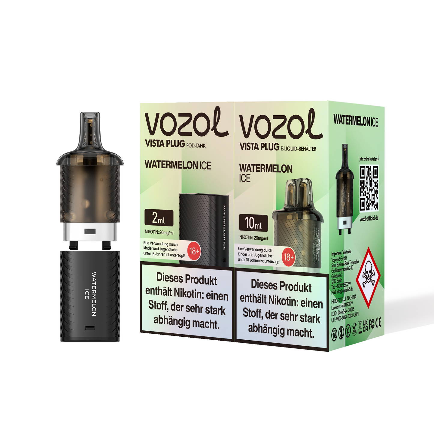 5x Vozol Vista Plug Pod - 20mg Nikotin
