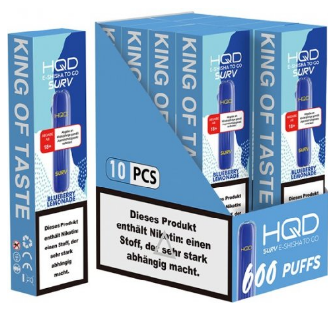 HQD Surv 600 - 2 % Nikotin - 10 Stück