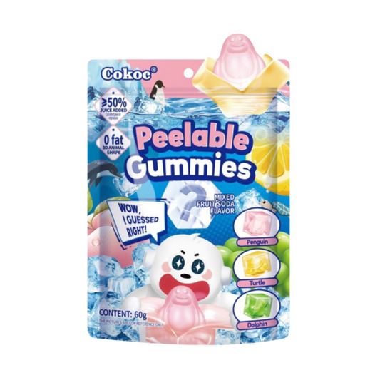 Cokoc - Peelable Gummies Mixed Fruit Soda 60 g
