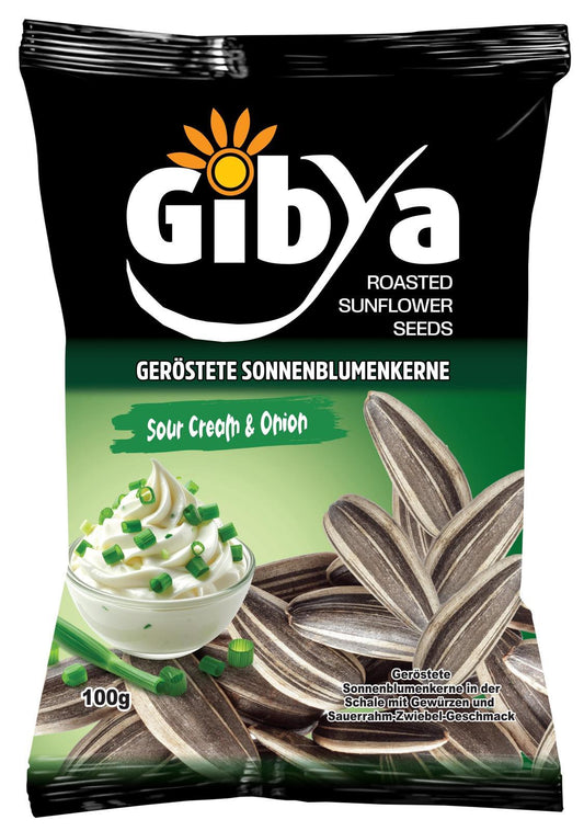 Gibya - Sonnenblumenkerne Sour Cream & Onion 100g