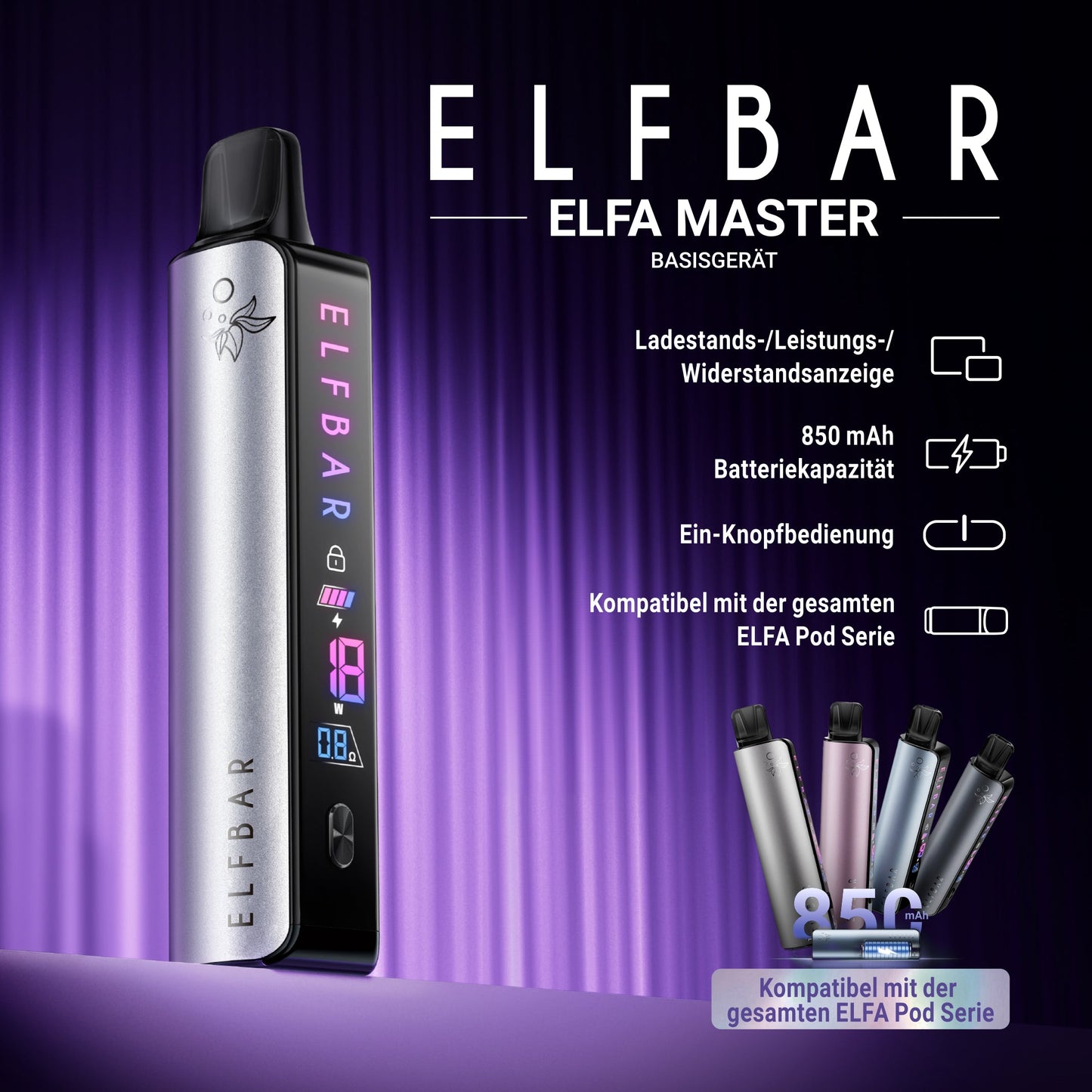 10x Elfbar ELFA Master Basisgerät