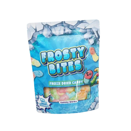 Frosty Bites - Freeze Dried Candy - Gummy Worms 50 g