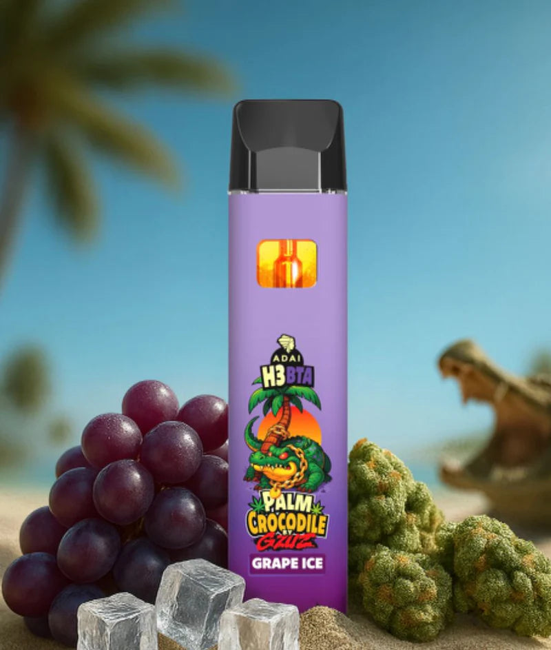Palm Crocodile H3BTA Vape - Grape Ice 1ml