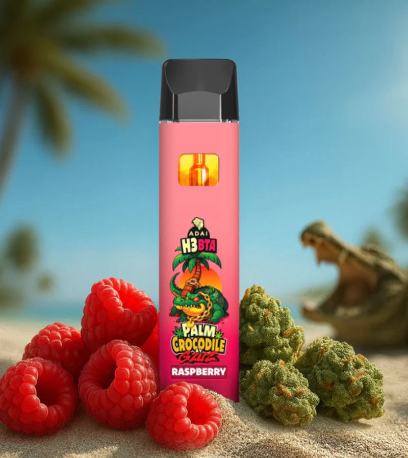 Palm Crocodile H3BTA Vape - Rasppberry 1ml