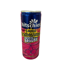 BRIZZLE Saure Drachenzungen Brause in verschiedenen Sorten – Erdbeere, Apfel, Pfirsich und Kirsche 250ml