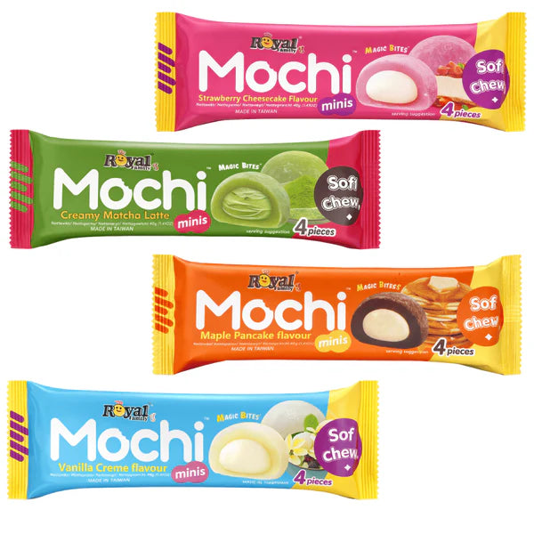 Mochi Mini – Verschiedene Sorten (Tiramisu, Strawberry Cheesecake, Vanilla Creme, Matcha Latte & Maple Pancake) 40 g