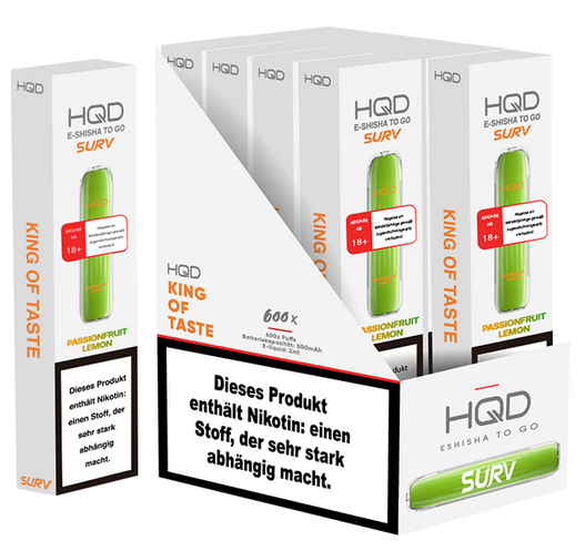 HQD Surv 600 - 2 % Nikotin - 10 Stück