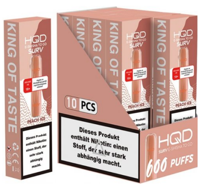 HQD Surv 600 - 2 % Nikotin - 10 Stück