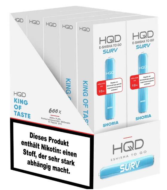 HQD Surv 600 - 2 % Nikotin - 10 Stück