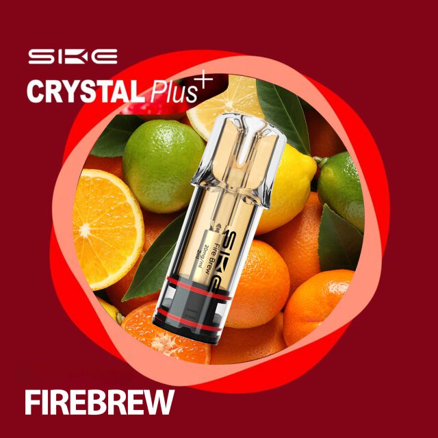SKE Crystal Bar Plus (2Stück pro Packung) - Mehrweg Pod System - 2% Nikotin / 10 Stück