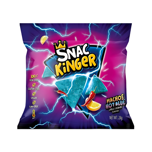Snac Kinger - Nachos Hot Blue Chili Lemon 28 g