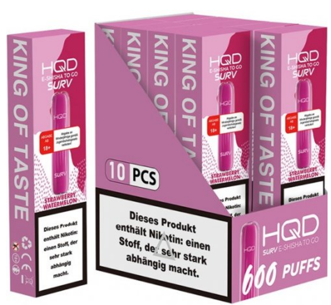 HQD Surv 600 - 2 % Nikotin - 10 Stück