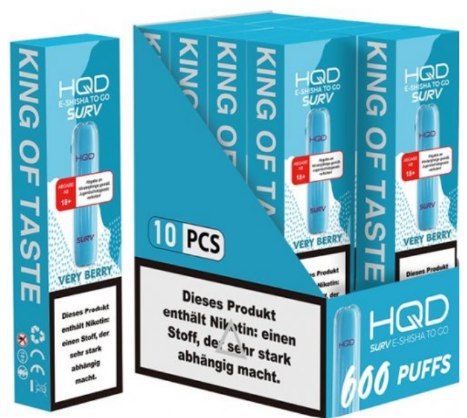 HQD Surv 600 - 2 % Nikotin - 10 Stück