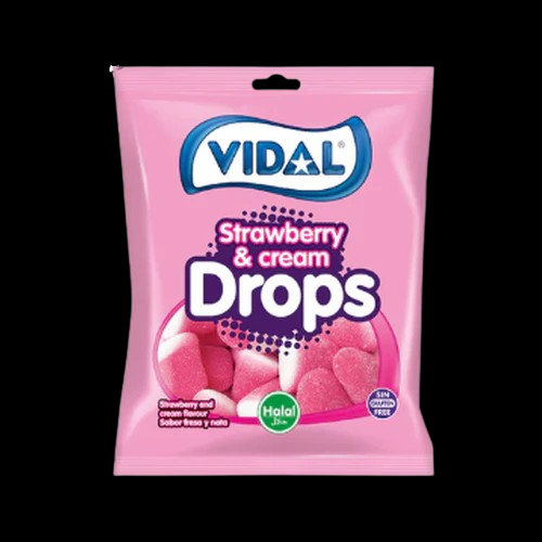 Vidal - Strawberry & Cream Drops 90g