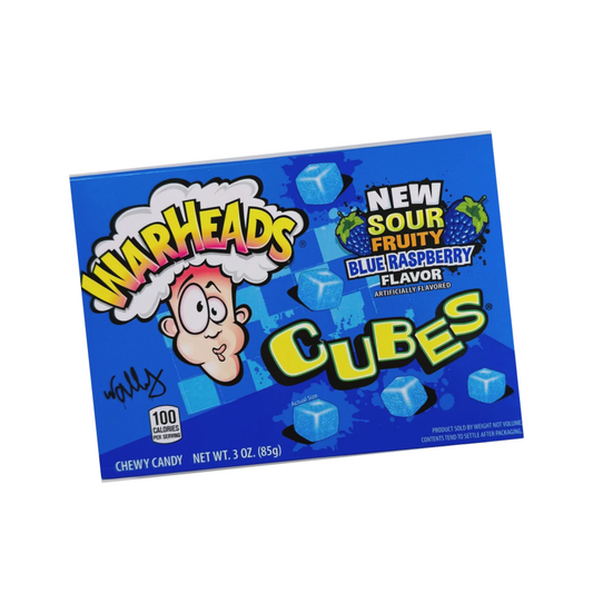 Warheads - Cubes Sour Fruity Blue Raspberry 85 g